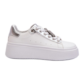Sneakers Da Donna Bianche Con Decorazione Celedria bianco