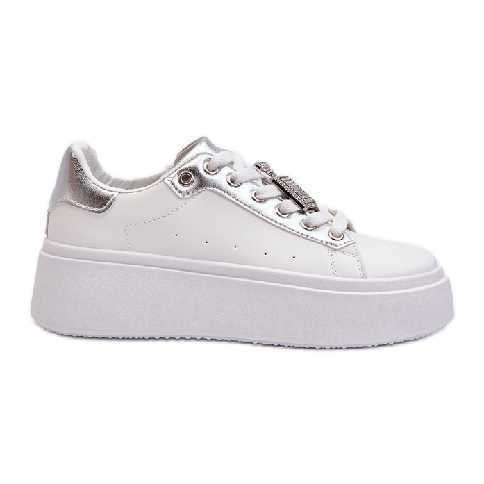 Sneakers Da Donna Bianche Con Decorazione Celedria bianca