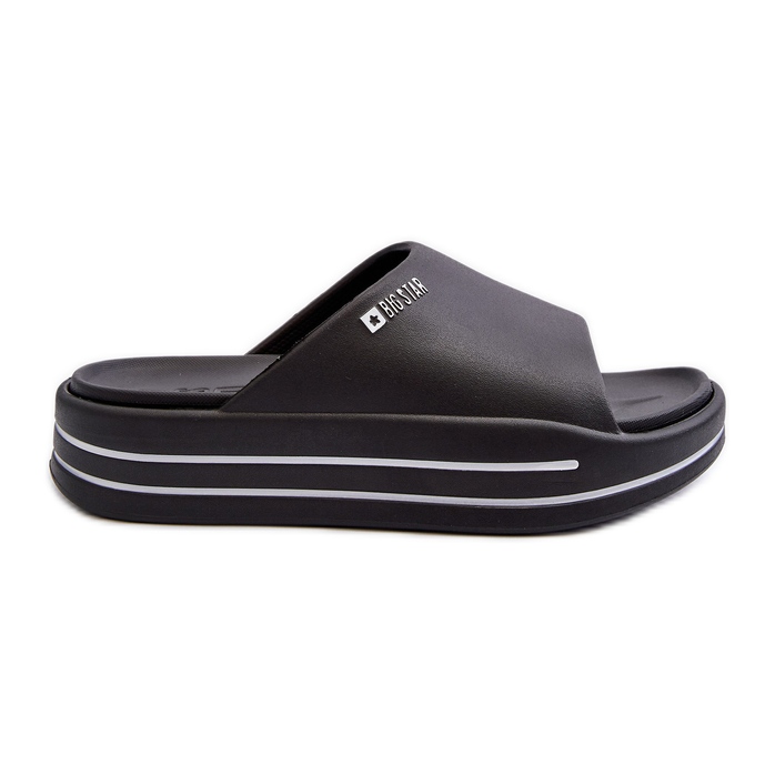 Infradito da donna sulla piattaforma Big Star NN274A036 Nero