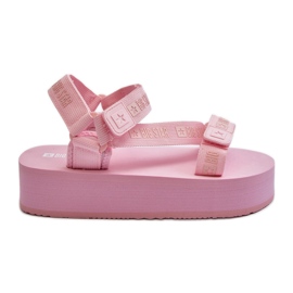 Sandali da donna sulla piattaforma Big Star NN274A529 Rosa