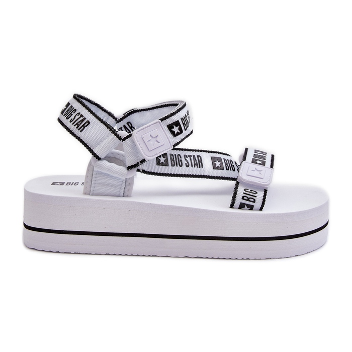 Sandali con plateau Big Star da donna NN274A526 Bianco bianca