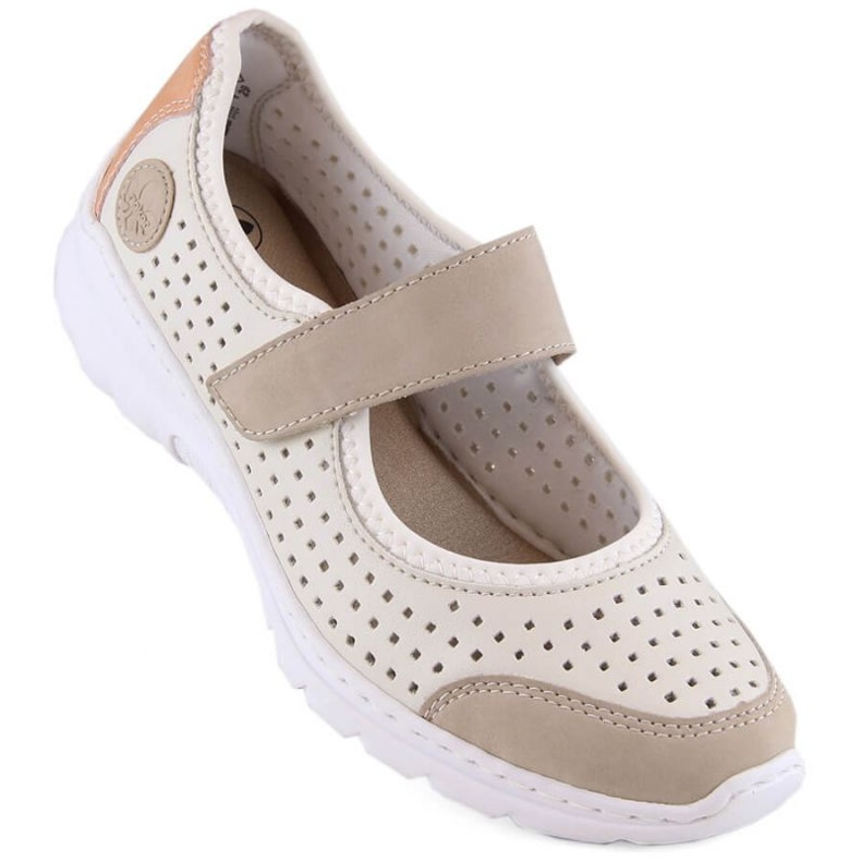 Comode scarpe traforate Rieker W RKR575A, beige