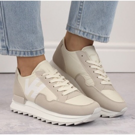 Scarpe sportive con plateau Potocki WOL214 beige