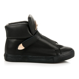 Sneakers Alte Con Velcro nero