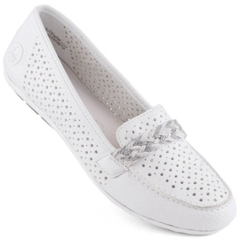 Comode scarpe traforate Rieker W RKR661 bianche bianco