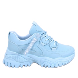 Sneakers con zeppa Bains blu
