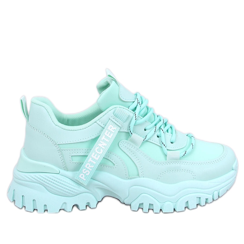 Sneakers con zeppa Bains verdi verde