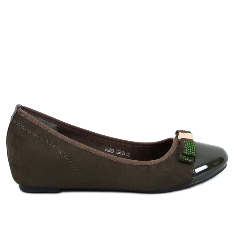 Abecas Ballerine con zeppa verdi verde