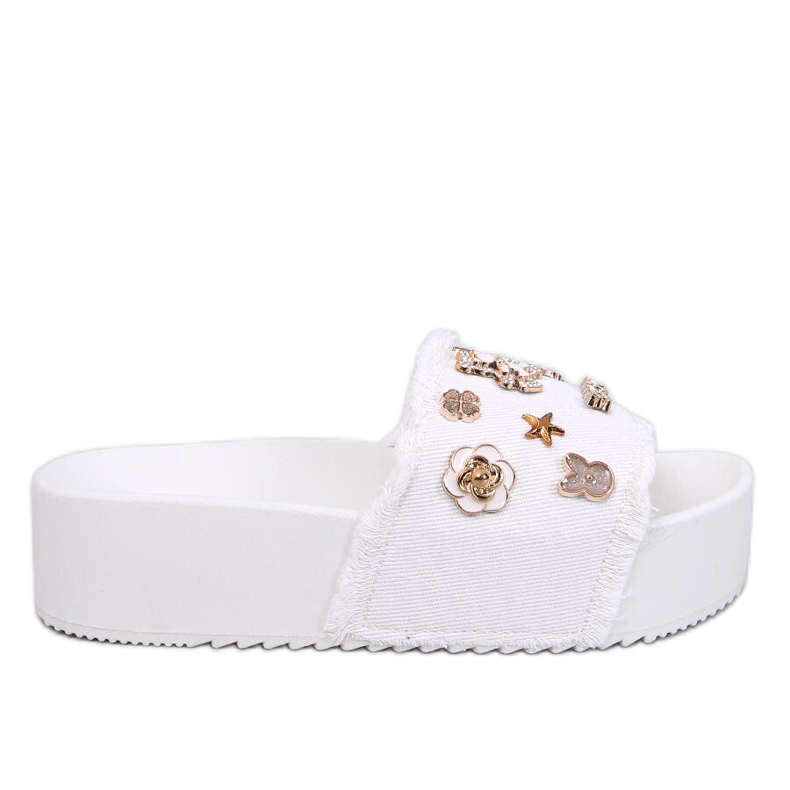 Seastar Infradito con suola spessa con orsetto Lancaster White bianca