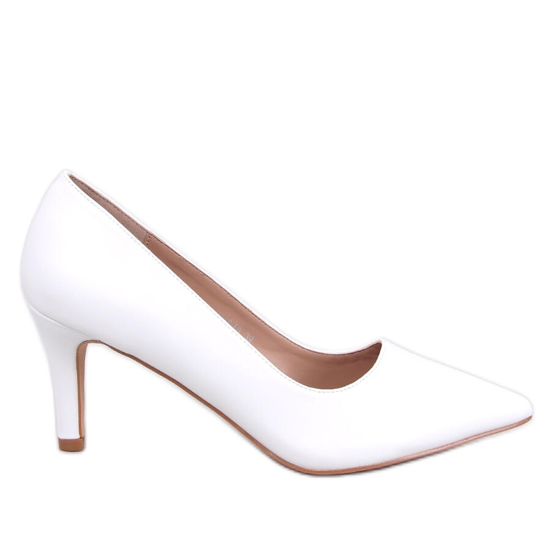 Décolleté con tacco basso Greave White bianca