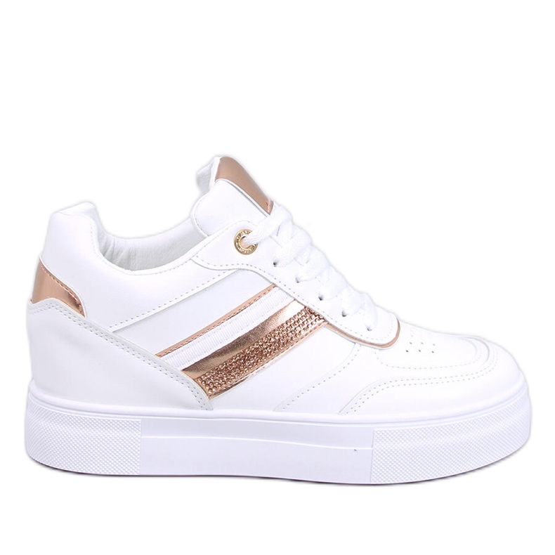 Sneakers con zeppa Eyson BIANCO/CHAMPAGNE bianca