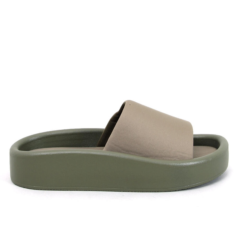 Fontes Oliver morbide infradito da donna verde