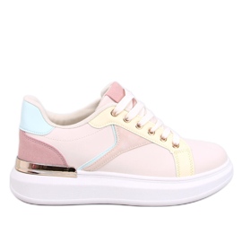 Sneaker Multi Flocchi Colorati beige