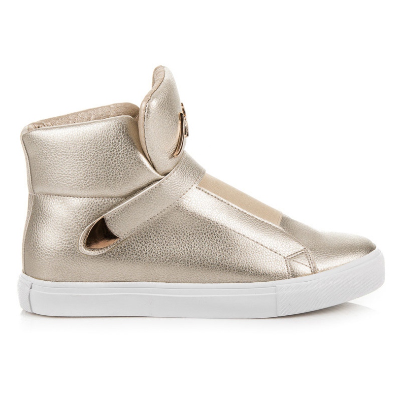 Sneakers Alte Con Velcro giallo