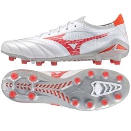 Scarpe da calcio Mizuno Morelia Neo Iv Beta Elite Md M P1GA244260 bianca