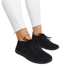 Sneakers Zahira in tessuto nero