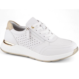 Scarpe sportive da donna in pelle, colore bianco eVento 7110