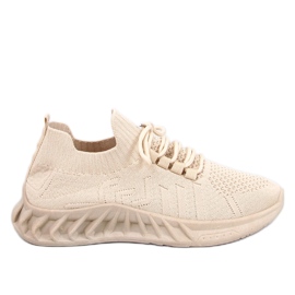 Scarpe sportive a calzino Neam Beige