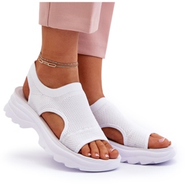 Sandali Sportivi Da Donna Con Suola Spessa, Deinaleia Bianco
