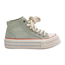 Sneakers con plateau da donna Menta Aineri verde