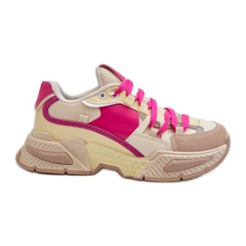 Sneakers da Donna con Suola Spessa Fucsia Peonema rosa