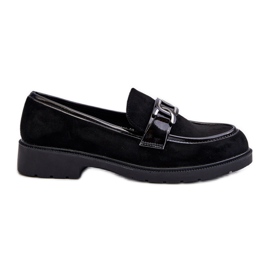 Mocassini da Donna in pelle scamosciata S.Barski HY3350A nero