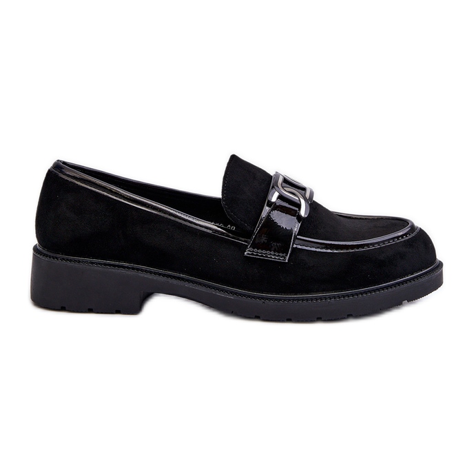 Mocassini da Donna in pelle scamosciata S.Barski HY3350A nero