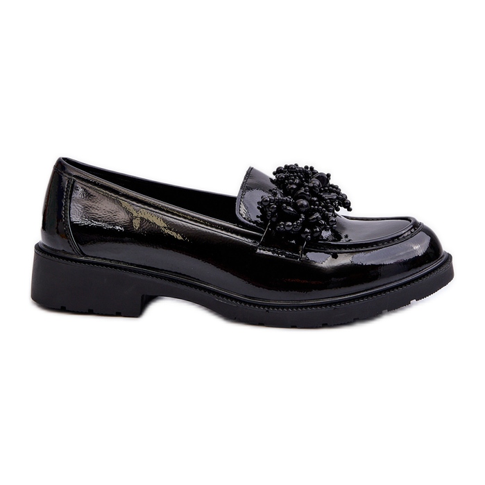 Mocassini in vernice da donna S.Barski HY369A Neri nero