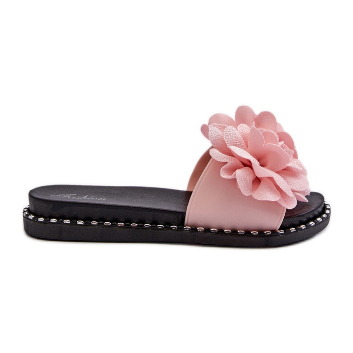 Infradito da Donna Decorate con Fiori, Cellanen Rosa