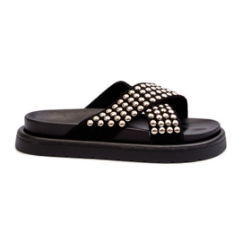 FG2 Infradito da donna con plateau decorato Nere Niraela nero