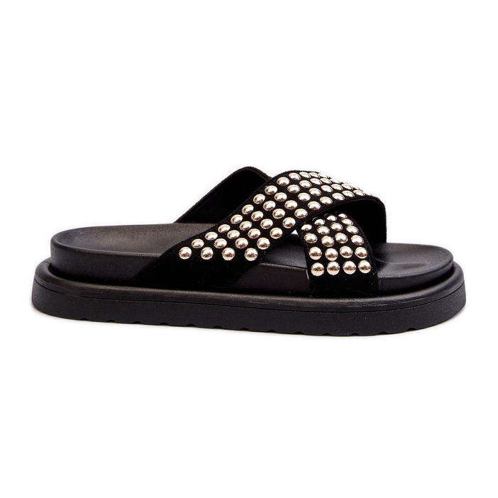 FG2 Infradito da donna con plateau decorato Nere Niraela nero