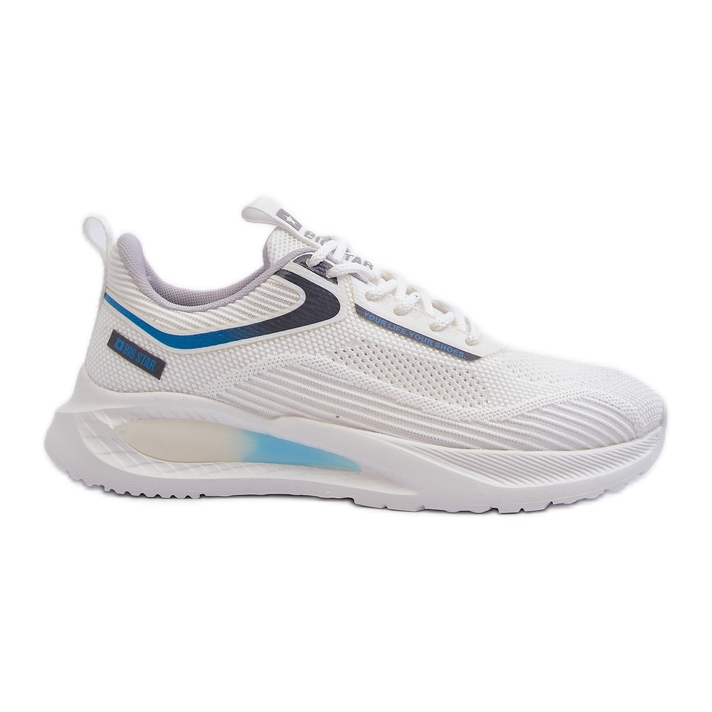 Scarpe sportive da uomo sistema HI-POLY Big Star NN174374 bianche bianca