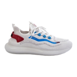 Scarpe sportive da uomo sistema HI-POLY Big Star NN174451 bianche bianco