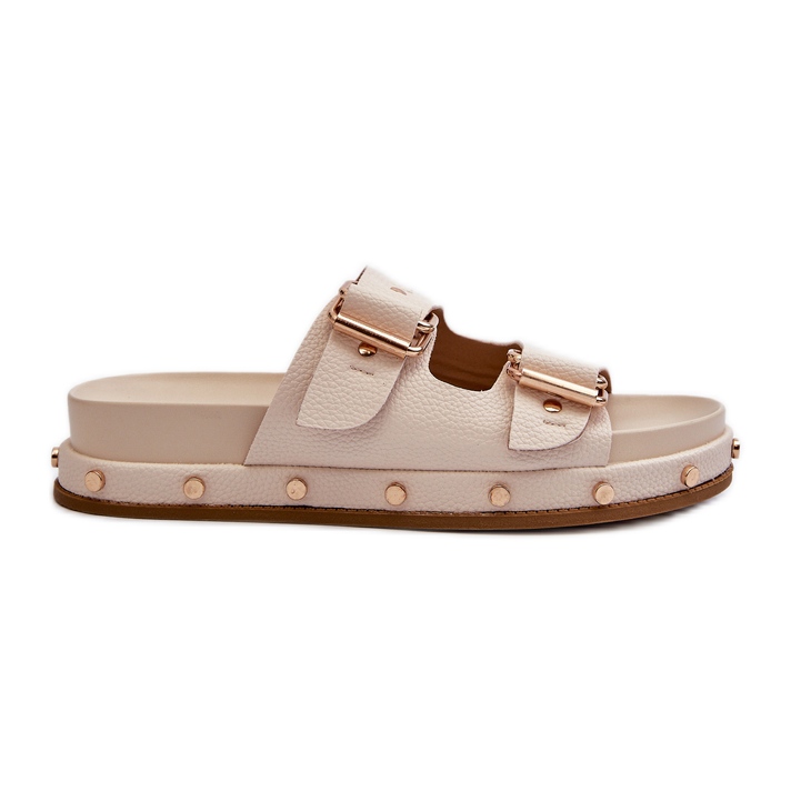 Infradito da donna sulla piattaforma Big Star NN274083 Beige