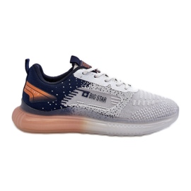 Scarpe sportive da uomo sistema HI-POLY Big Star NN174474 Blu Navy grigio