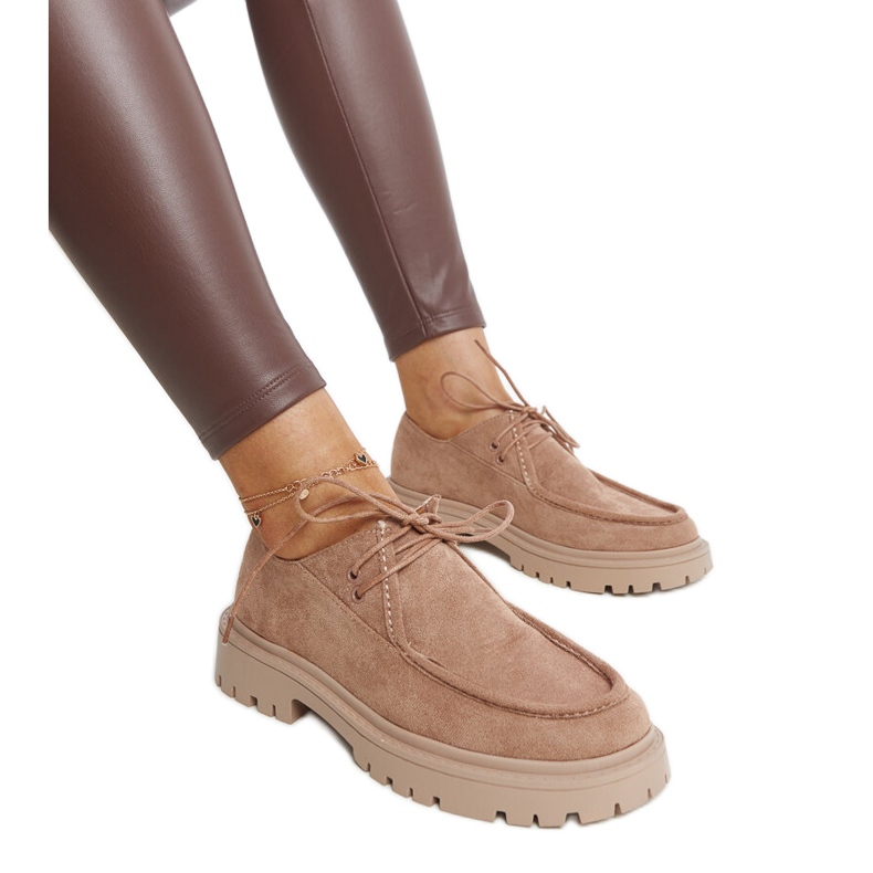 Scarpe Keiko classiche in pelle scamosciata marrone
