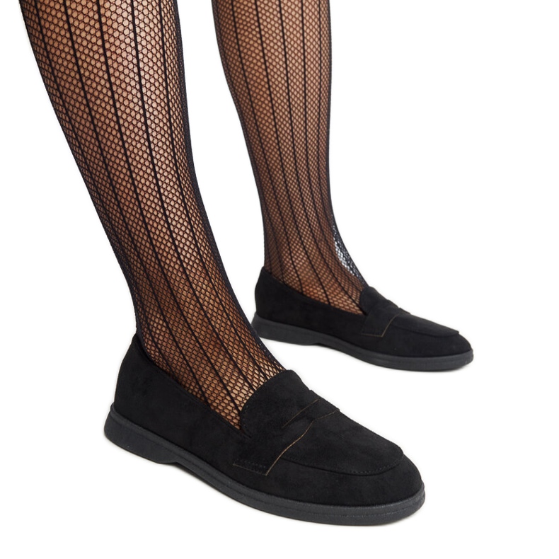 Mocassini Nibras in camoscio nero