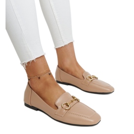 Mocassini beige con fibbia Areebah