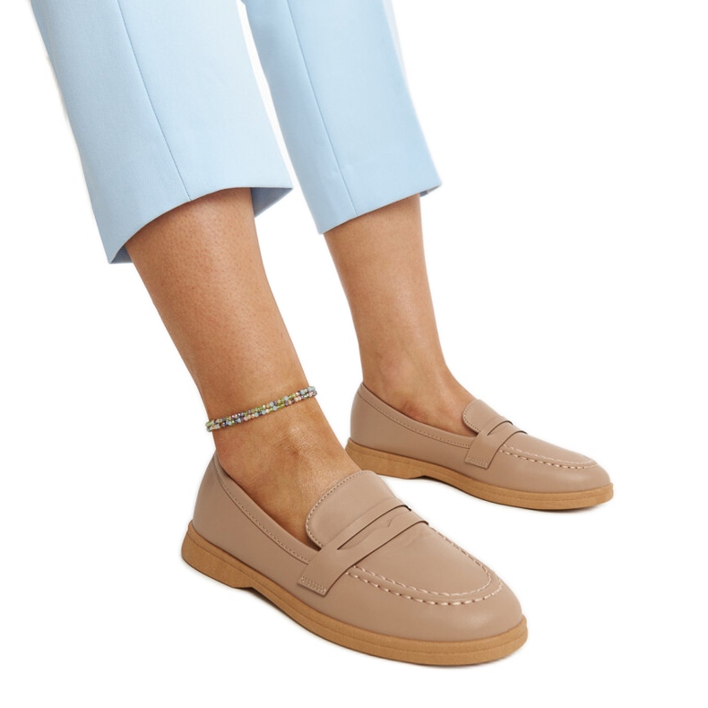 Mocassini Nawrah classici marroni marrone
