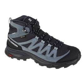 Scarpe Salomon X Ward Leather Mid Gtx W 471820 nero