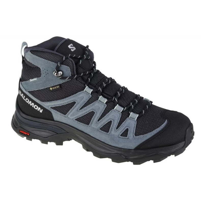 Scarpe Salomon X Ward Leather Mid Gtx W 471820 nero