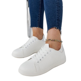 Sneakers bianche con plateau di Hagosa bianco