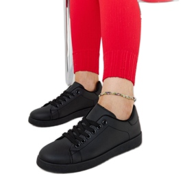 Sneaker Birikti nere con plateau nero