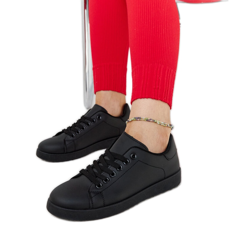 Sneaker Birikti nere con plateau nero