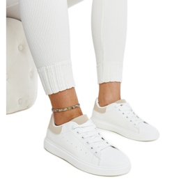 Sneakers bianche con plateau Ariam bianco
