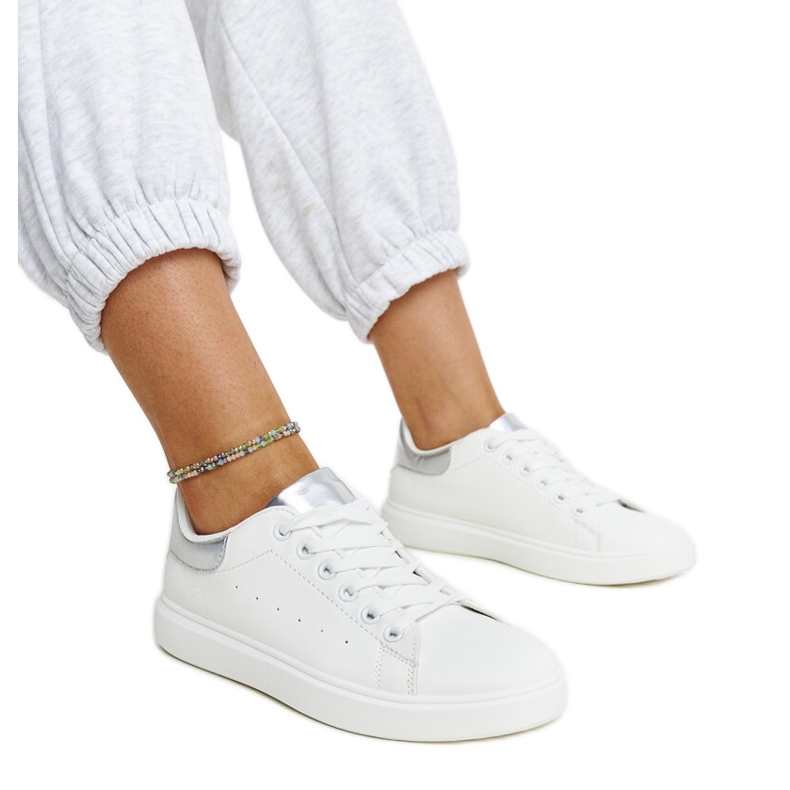 Sneakers bianche con plateau Ariam bianca