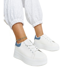 Scarpe sportive platform Ottavia bianche bianco