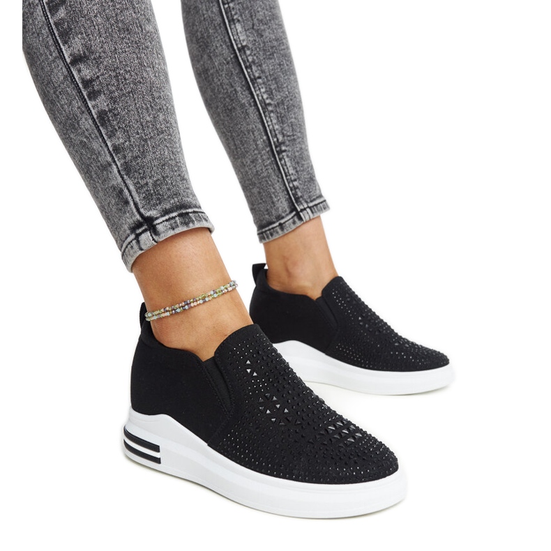 Sneakers con zeppa Fossacesia nere nero