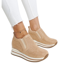 Sneakers con zeppa Cadelaria marroni marrone