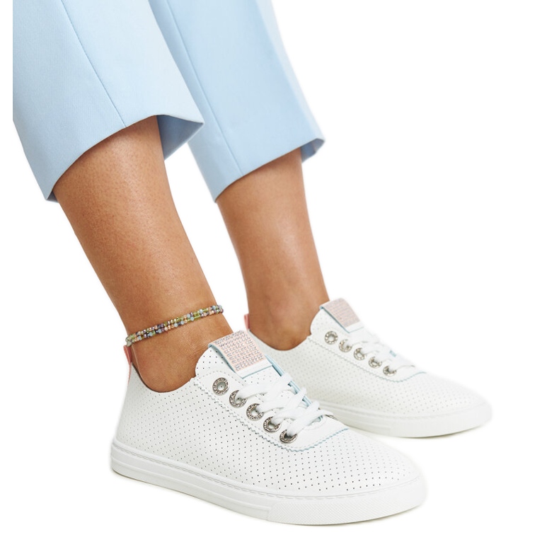 Sneakers bianche in ecopelle di Anbarin bianca